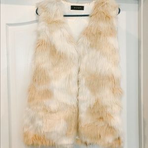 Faux fur vest
